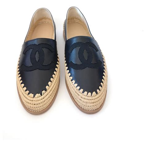 chanel black leather espadrilles uk|where to buy chanel espadrilles.